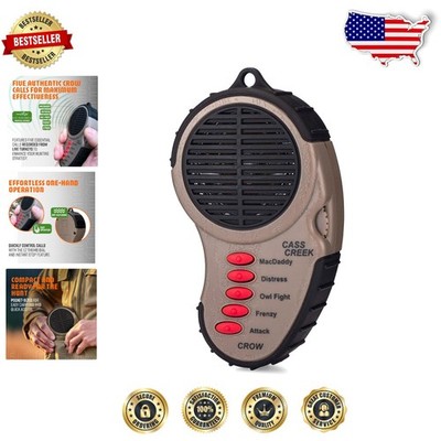 Ergo Electronic Game Call - 5 Lifelike Calls, Compact Camo, Easy Use, Loud Sound