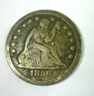1856 Seated Liberty Silver Quarter