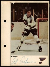 1971-72 Toronto Sun NHL Action Players Al Arbour St. Louis Blues