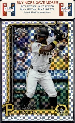 2025 Topps Chrome Update #USC35 Ronny Simon X-Fractors Rookie Pittsburgh Pirates
