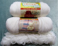 450 grams Spinrite Olympic Ultra Soft Worsted/Aran Weight Acrylic Yarn White