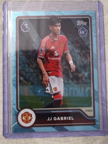 TOPPS PREMIER LEAGUE 2026/2027 JJ GABRIEL BLUE VOLTAGE 198 ROOKIE CARD