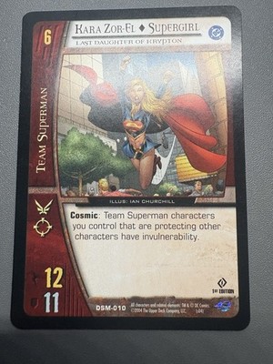 Vs System DC 1st Edition Kara Zor-EL Supergirl Super Girl LP