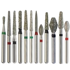 Dental Diamond Burs FG Round End Taper Pear High Speed 856 850 Friction Grip Bur