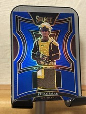 2025 Panini Select Ethan Salss Selective Swatches Blue Prizm 3 Color SP /49