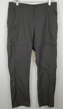 The North Face Womens 10 Convertible Hiking Pants Quick-dry Gray Outdoor Cargo