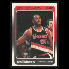 Kevin Duckworth Rookie #93 1988 Fleer Portland Trail Blazers Basketball Card NBA. rookie card picture
