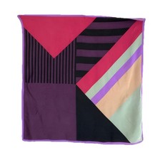 A DELICATE UNBRANDED purple silk women's scarf 30"/31" GOOD CON