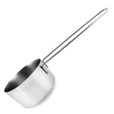 Cup Stainless Steel Measuring Cup, Long 6" Wire Loop Handle 1 Cup Long Handle 1