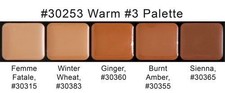 Graftobian HD Glamour Cr me Foundations Palette, Warm 3