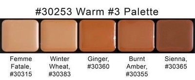 Graftobian HD Glamour Crème Foundations Palette, Warm #3