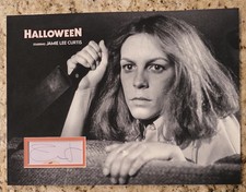 JAMIE LEE CURTIS SIGNED Signature AUTOGRAPHED Cut Custom Matte HALLOWEEN 12X16 