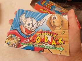 MIGHTY BOMB JACK Nintendo NES  COMPLETO CON CAJA Y MANUAL SPANISH CIB PAL B ESP