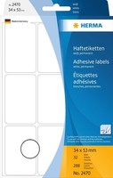 Herma Vielzwecketiketten Weiß 34X53 Mm Papier Matt 288 StüCk