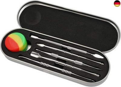 Rairsky 5 Stück Dabbing Tool Edelstahl, Wax Carving Tools, Modelierwerkzeugset, 