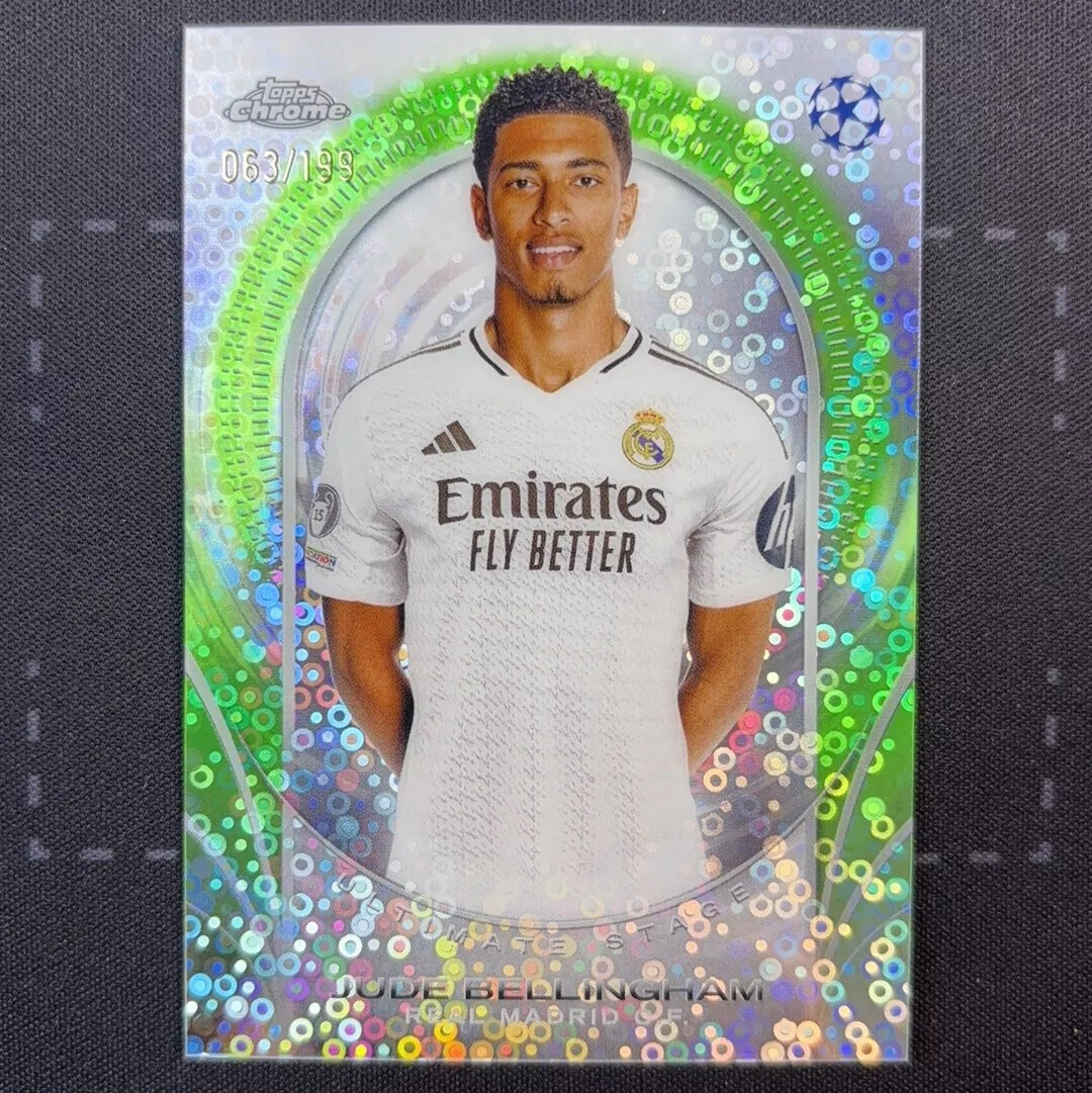 Jude Bellingham 2024-25 Topps Chrome UCC Ultimate Stage Neon Green /199 -JJ