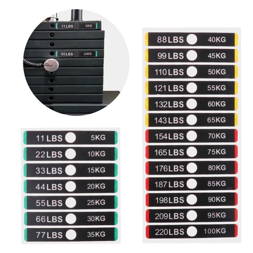 Weight Stack Labels Weight Stickers Self Sticky Weight Tags 5kg to ...