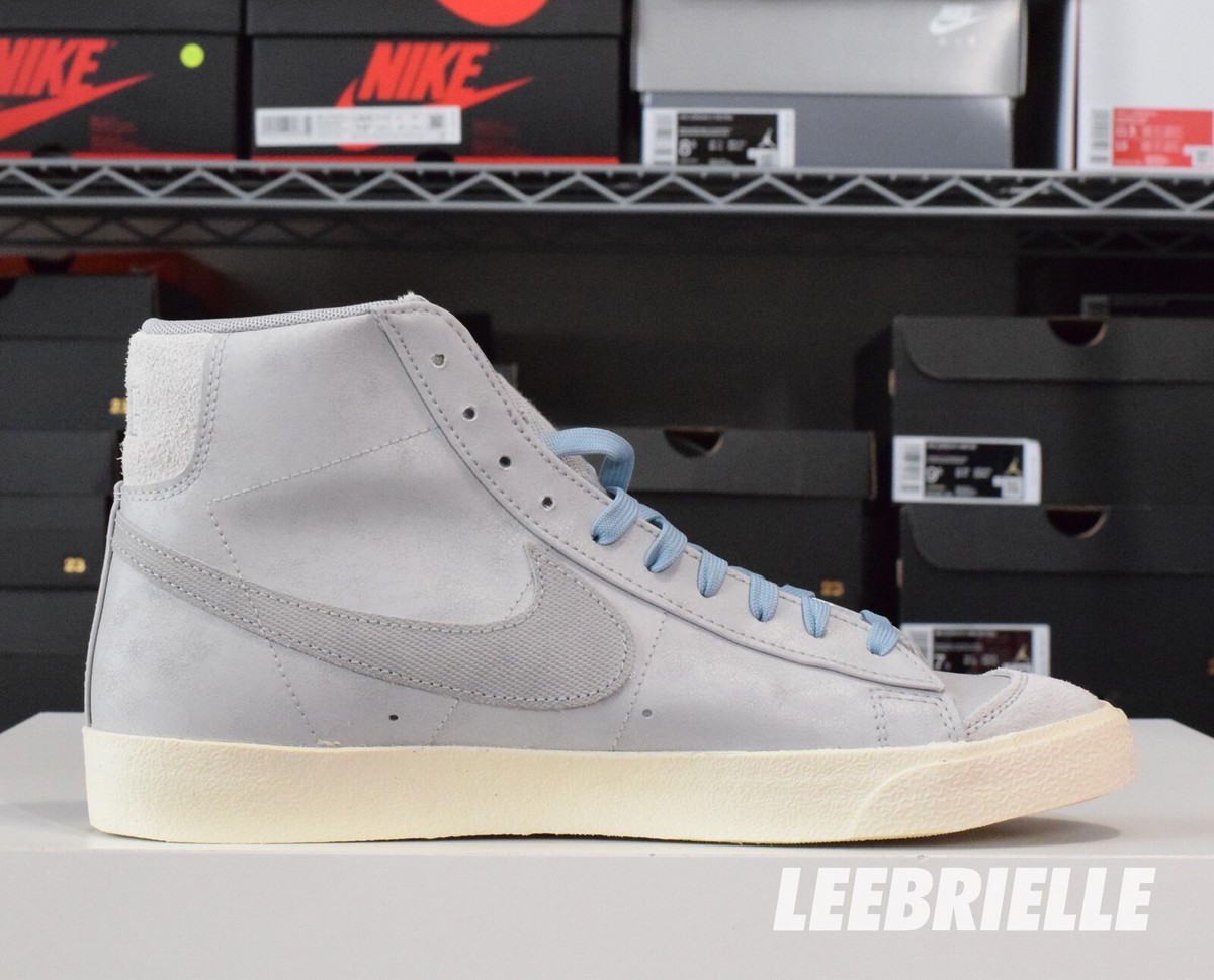 Nike Blazer Mid '77 PRM Certified Fresh Grey Fog White Blue DO9787