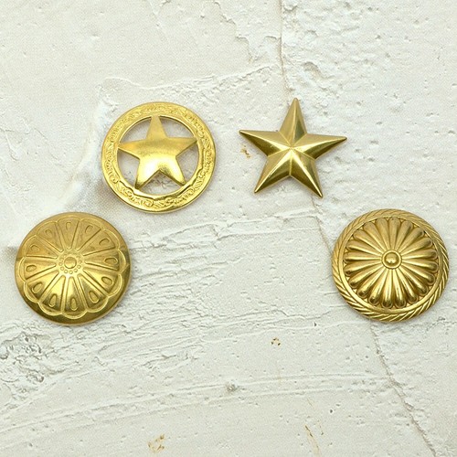 Brass Concho Screws Available in 4 styles, Anti rust, Leather craft tools MLT-P0 - 第 1/10 張圖片