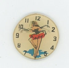 Dancing Ballerina Watch Face 1960's VARI-VUE Motion Animation Lenticular 1" inch