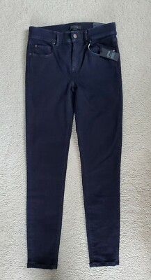 Ann Taylor The Skinny Mid Rise Blue Jeans, Size 0, NWT 
