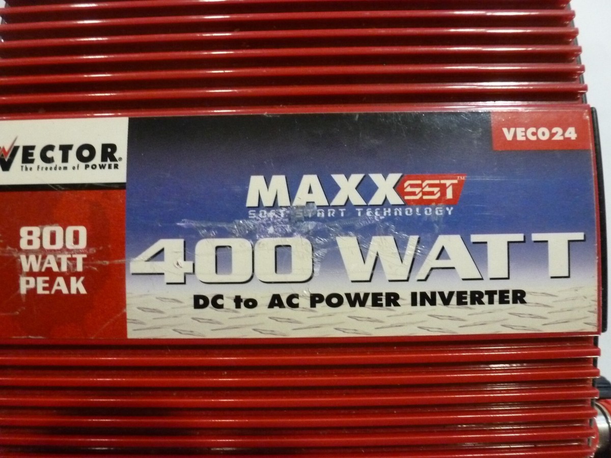 Vector MAXX SST 400 Watt DC to AC Power Inverter VEC024 800 Watt