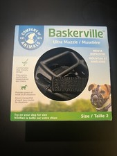 Baskerville Ultra Muzzle for Dogs Size 2 - Dogs 12-25 lbs - Nose Circ 10.5" 