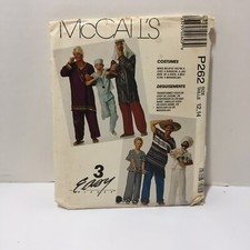 McCall's P262 Size 12 14 Boys Costumes