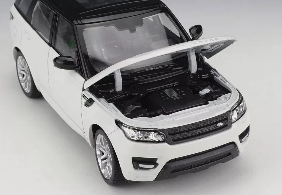 Welly 1:24 Land Range Rover Sport White Diecast Model Sports Racing SUV Car Toy - Image 2 of 4