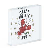 VerrüCkte Lobster Mann Stars Acryl Foto Block Rahmen Lustig Tiere