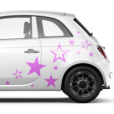 Seitenaufkleber Sterne SET Stern Star Auto Cool Car Autoaufkleber Stars Sticker