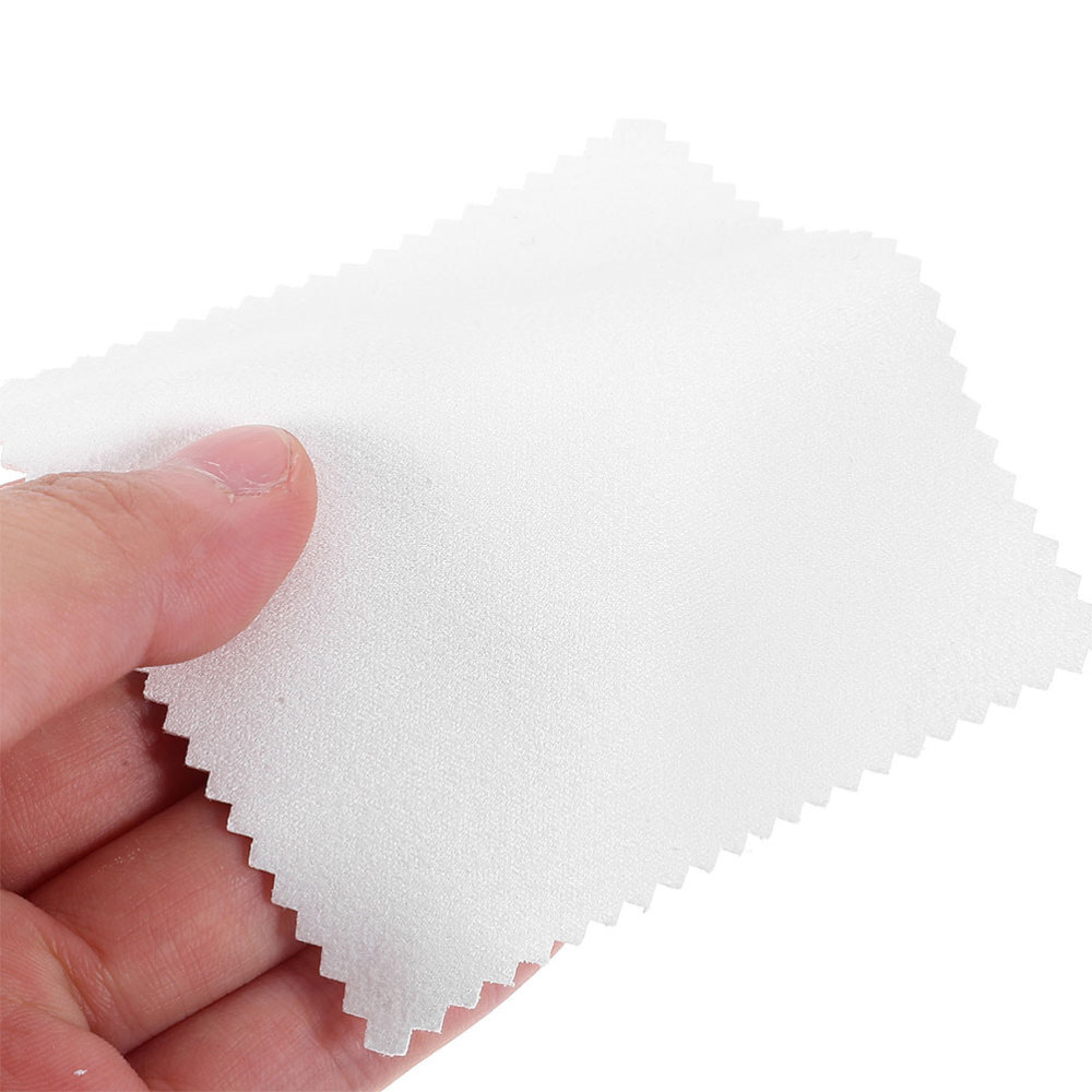 100pcs Jewelry Cleaning Square Cloth Polishing Cloth Jewelry Cleaning