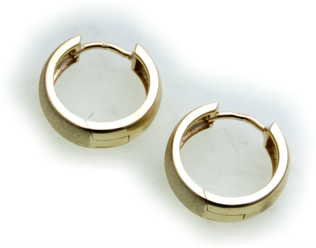 Boucle D'oreille Créole Articulée Pour Homme - Or 750/1000 (18 Carats) - 16 Mm - Neuf Sous Emballage