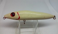 Vtg L&S MirrOlure TOP DOG 94MR Bone 4 1/2" Knocker Topwater Surface fishing Lure