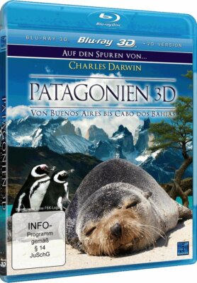 Neu!  Blue Ray 3D Patagonien- Auf den Spuren Charles Darwin DVD incl. 2D Version