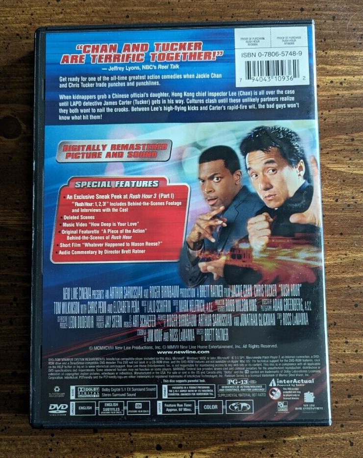 Rush Hour Series 1, 2 & 3 - Jackie Chan & Chris Tucker - DVD Multi