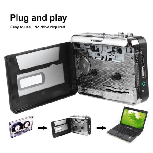 Tape Converter Portable Cassette Tape To MP3 Converter USB Flash Drive Audio - Afbeelding 1 van 12