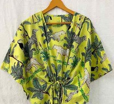 Indian Cotton Multi Kaftans Summer Dress Night Gown Maxi Bridal Caftan Dress