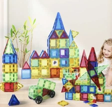 Magnetic Build Tiles - STEM Approved Educational (for kids)