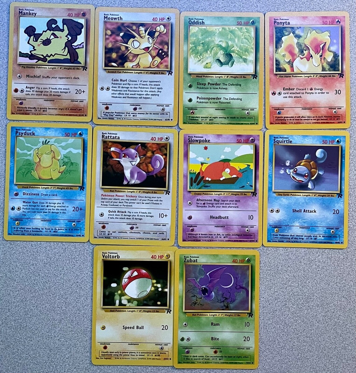 Pokémon Team Rocket Set - Choose Your Card! All Pokemon Available