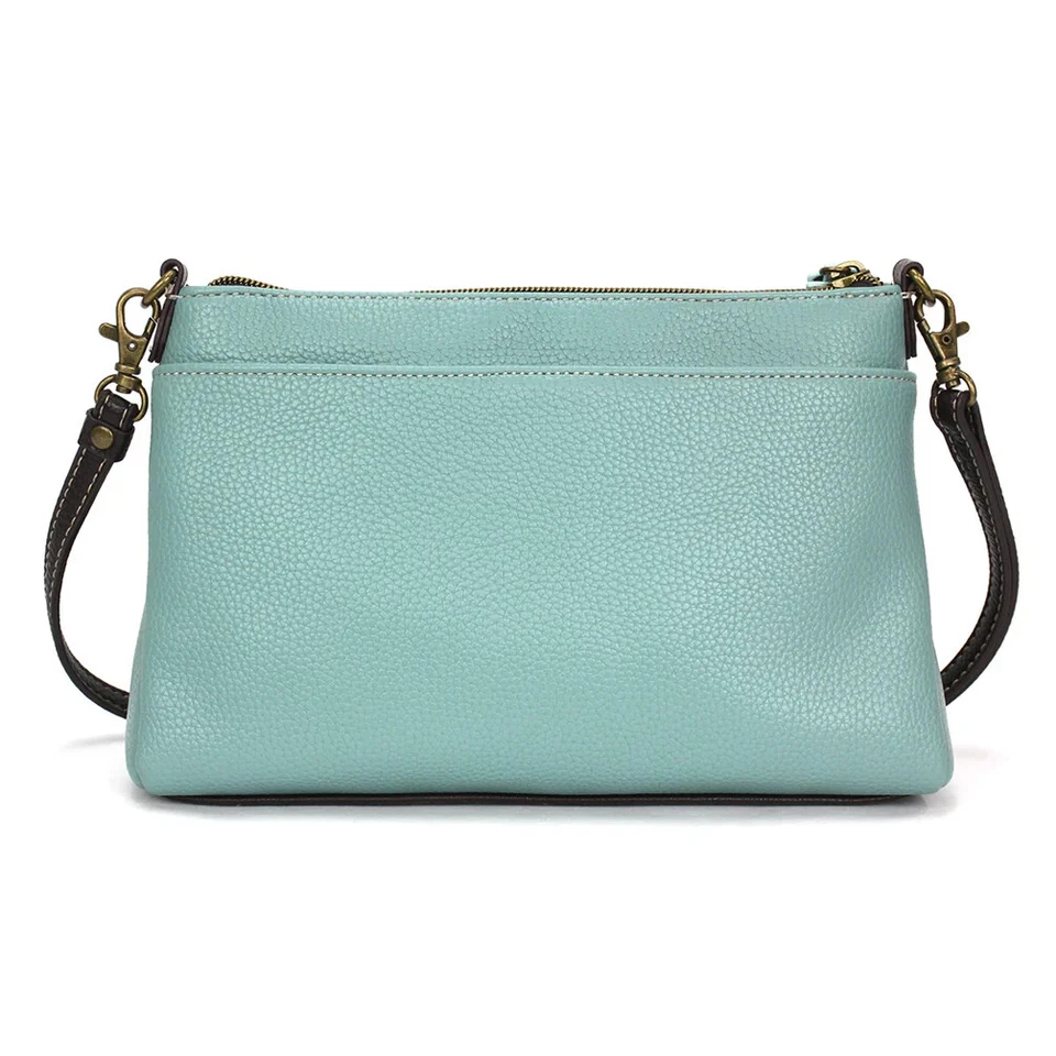 Bolso Bandolera Chala TURTLE A Deluxe de Cuero Vegano Protegido RFID (azul) Nuevo con Etiquetas Foto 2 de 4