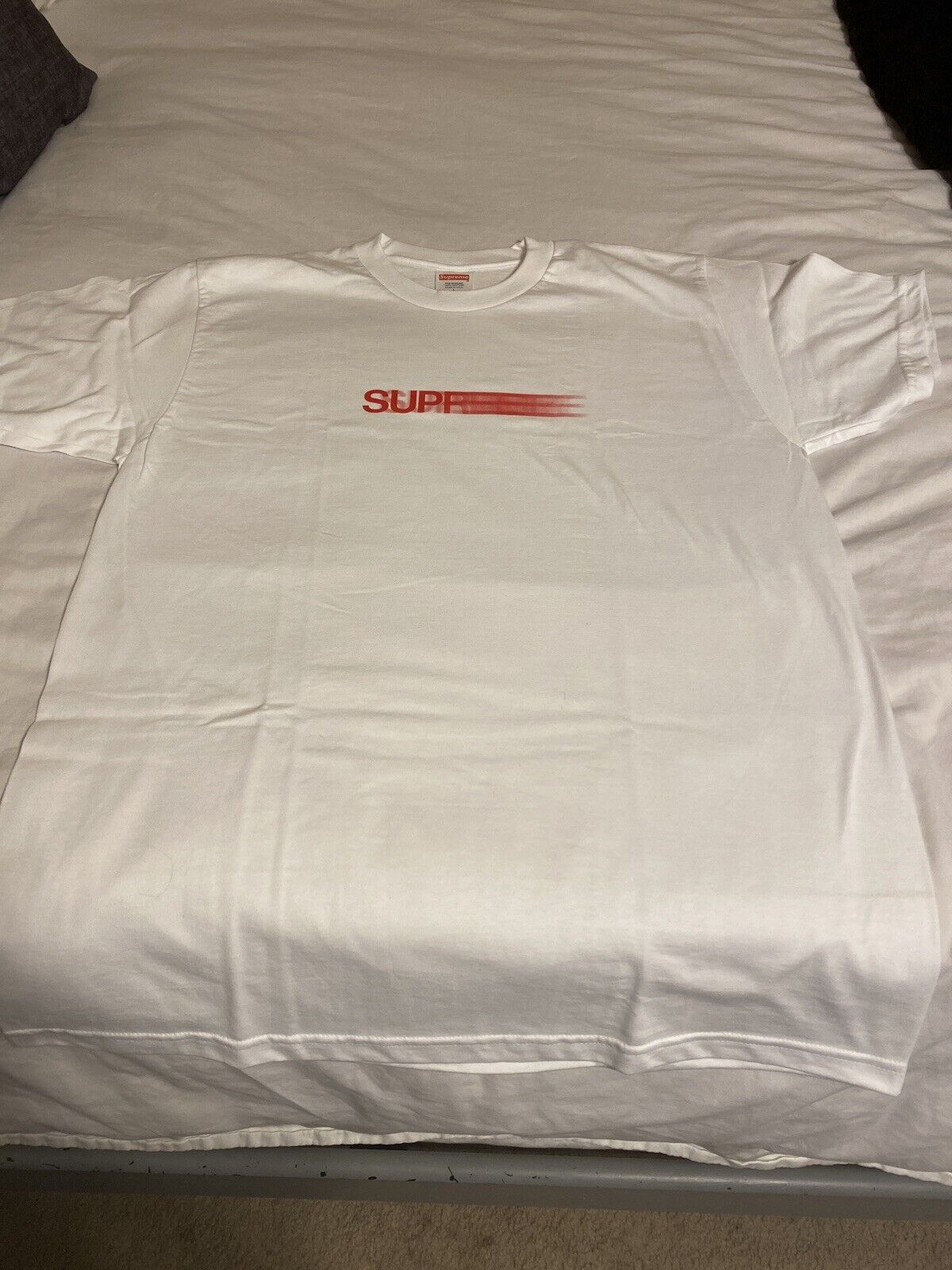 Supreme Motion Logo T Shirt White Size Large 100% Aut… - Gem