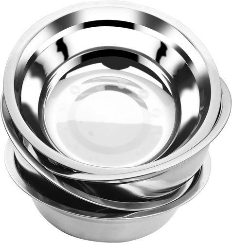 Salad Mixing Bowls, Stainless Steel Serving Bowl, Set of 6