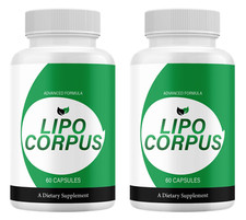 2 Pack Lipo Corpus Health Supplement, LipoCorpus Advanced Pills