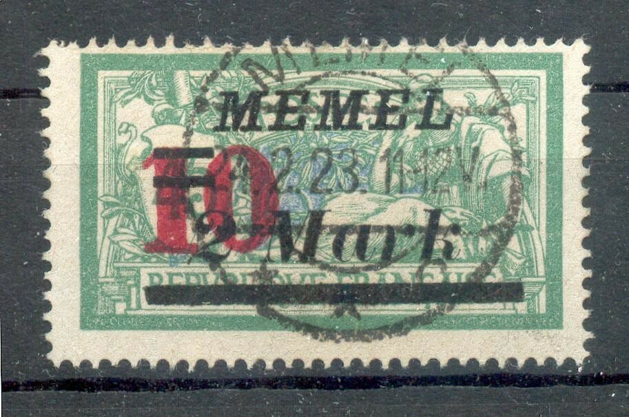 Memel 121IV ABART Cancelled BPP 75EUR (E6780