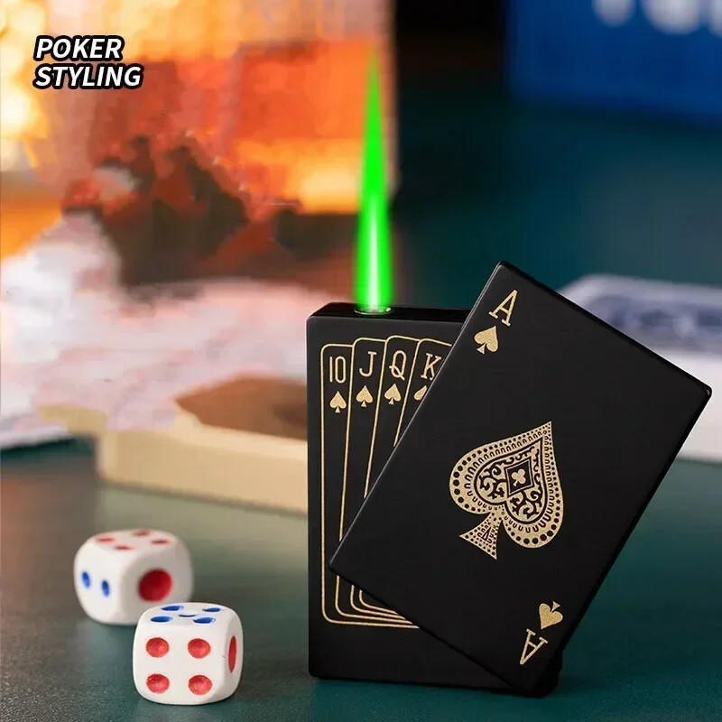Ace Of Spades Design Green Flame Stocking Stuffer Xmas Usa Stock