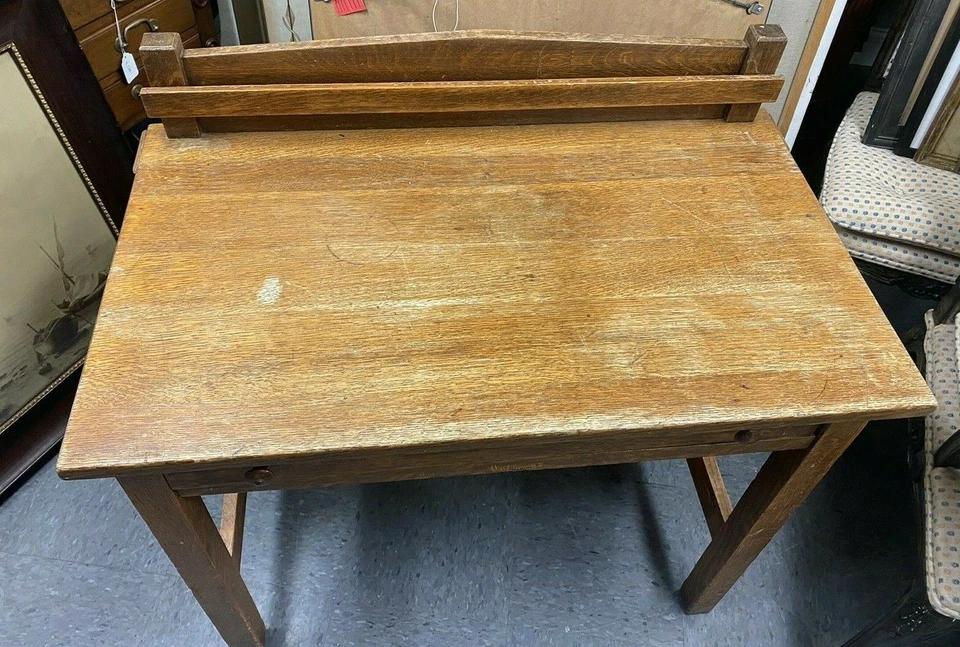 SERVIDOR APARADOR PEQUEÑO VINTAGE MISSION OAK ARTS & CRAFTS Foto 2 de 4