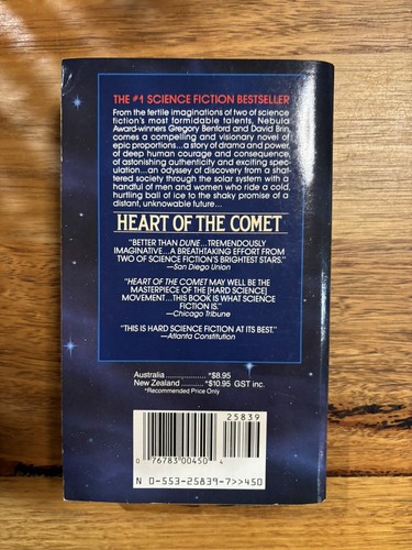 Heart of the Comet by Gregory Benford And David Brin Paperback 1987 - Picture 3 of 5