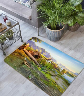 3D Hand Drawn Swamp O3180 Animal Non Slip Rug Mat Elegant Photo Carpet ...