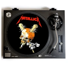 METALLICA Turntable Slipmat for Vinyl Records 12" DJ Slip Mat heavy metal vinyls